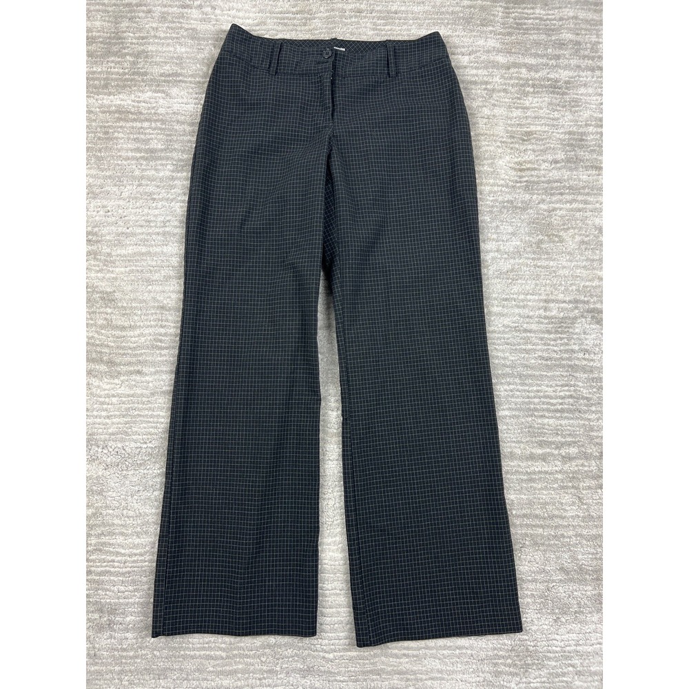 Worthington Pants Womens 2P Black Check Modern Fit Bootcut